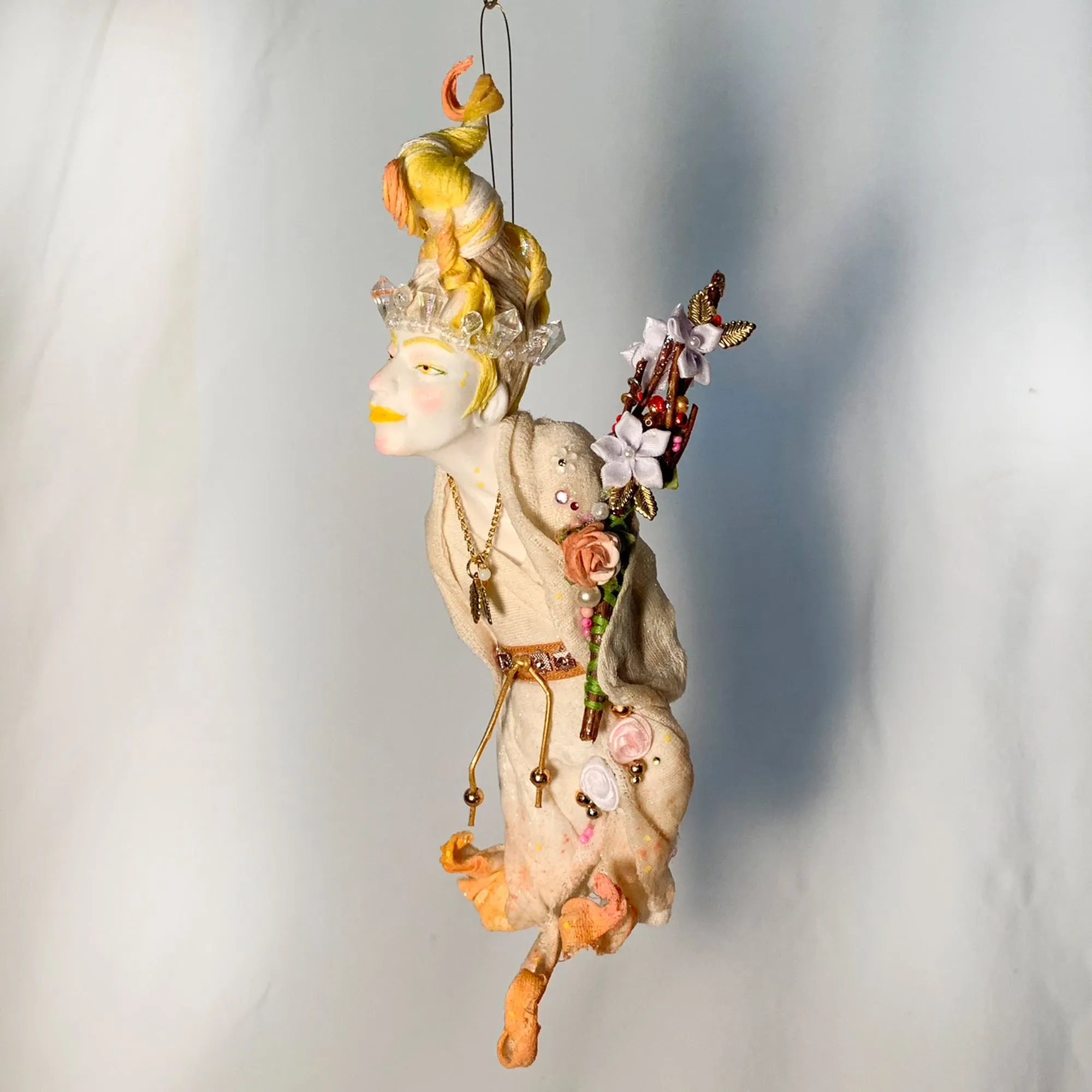 Ghost of Christmas Past - Charles Dickens - by Ken Fedoruk - A Christmas Carol - Handmade - Collectable - Hanging Ornament