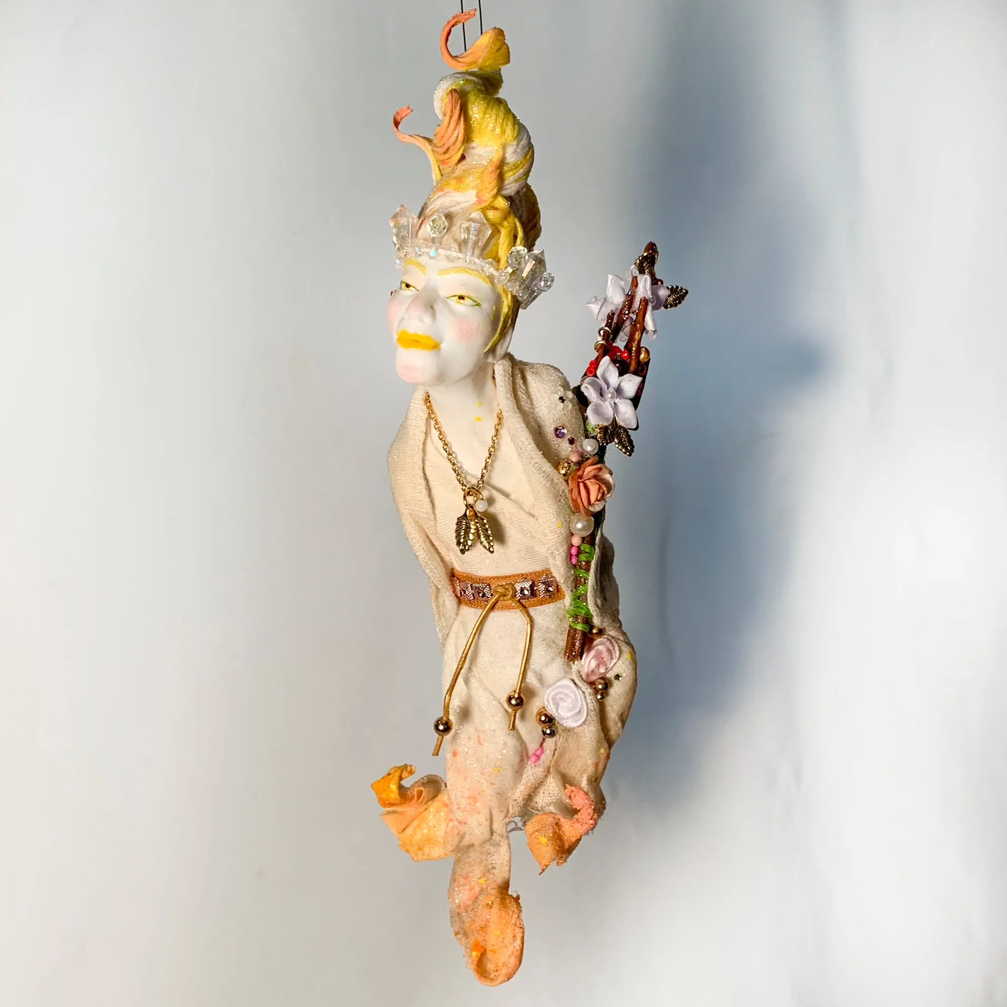 Ghost of Christmas Past - Charles Dickens - by Ken Fedoruk - A Christmas Carol - Handmade - Collectable - Hanging Ornament