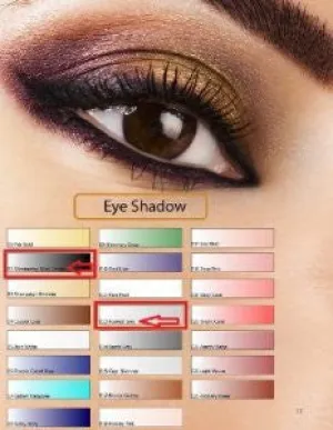Glam Air Airbrush Set of Two (2) s-E2 Shimmering Black Smoke & E13Hushed Grey Water-based 0.25 Fl. Oz. Bottles of Eyeshadow shimmering black smoke/hushed grey