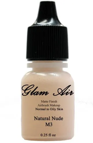 Glam Air Airbrush Water-based Foundation in Set of Two (2) Assorted Light Matte Shades M3-M4 0.25oz