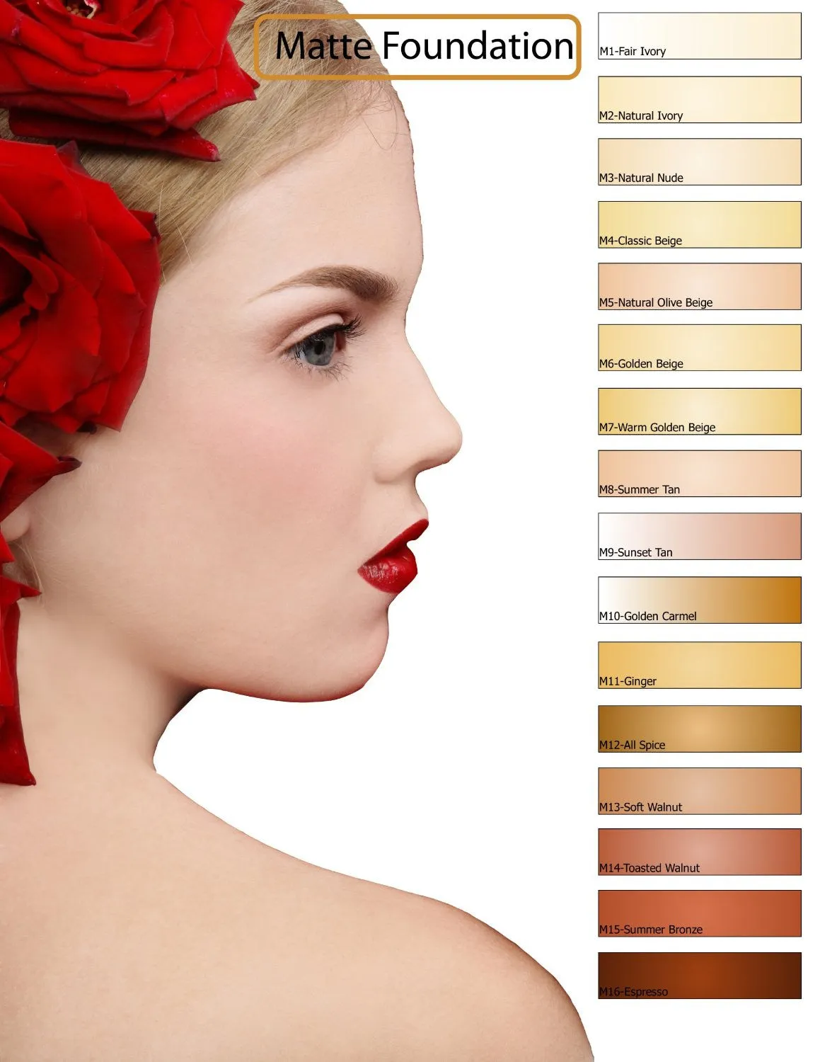 Glam Air Airbrush Water-based Foundation in Set of Two (2) Assorted Medium Matte Shades M7-M8 0.25oz