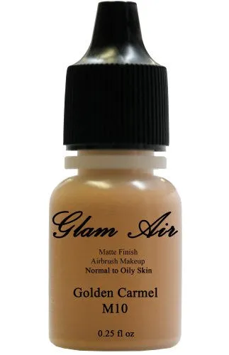 Glam Air Airbrush Water-based Foundation in Set of Two (2) Assorted Tan Matte Shades M10-M11 0.25oz
