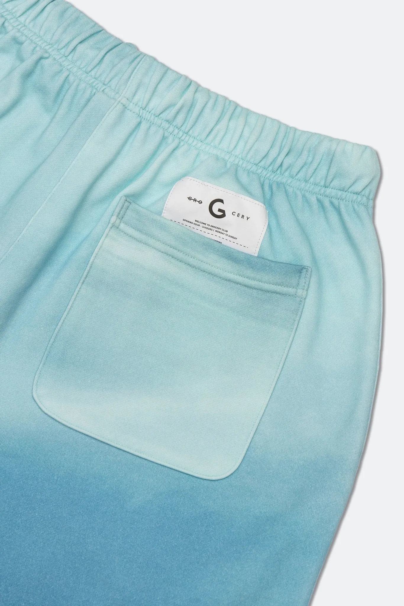 GROCERY X Aim Higher Club SKY GRADIENT SWEAT SHORTS/ SKY BLUE For HIM