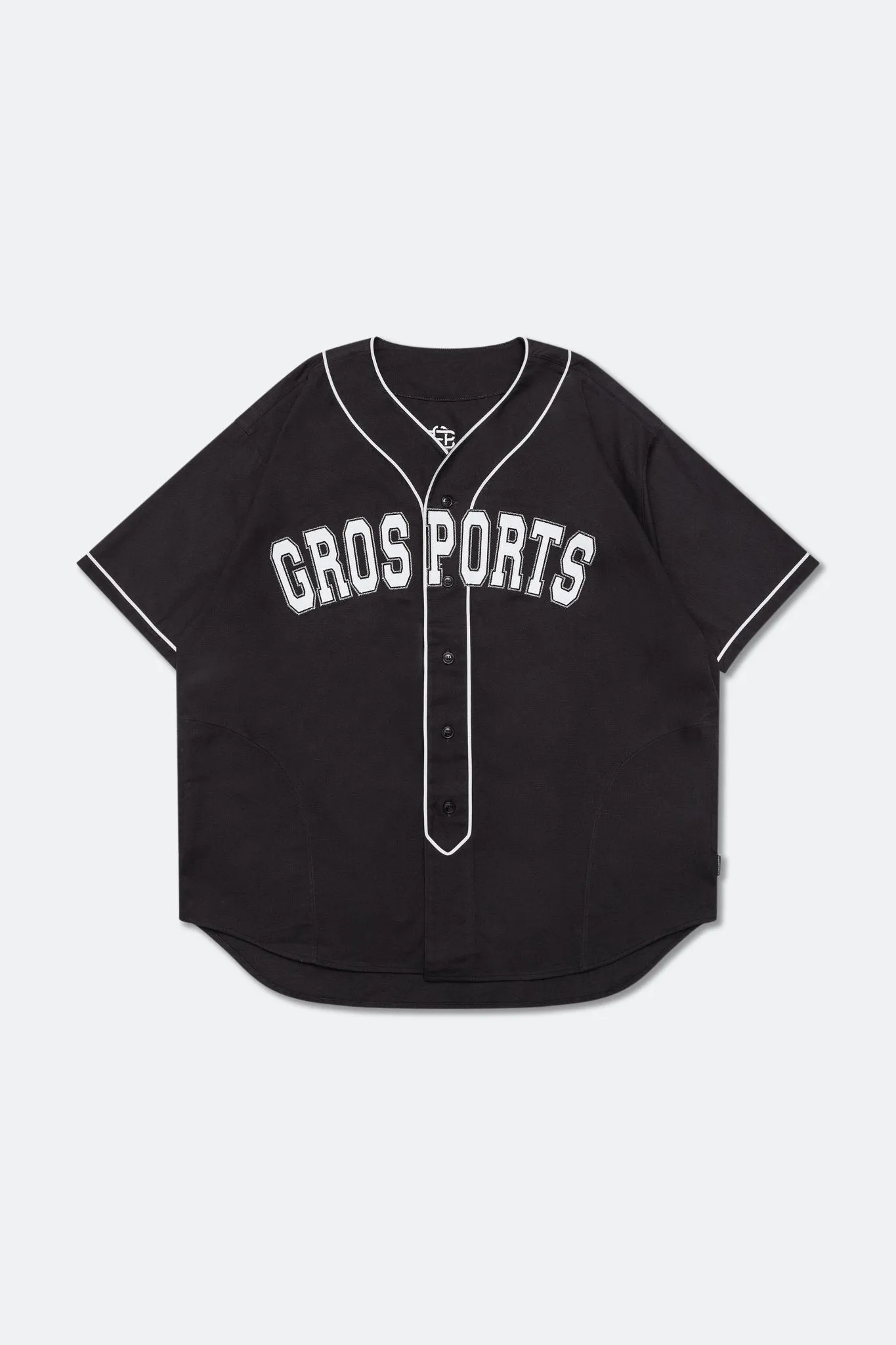 GROSPORTS BASEBALL JERSEY/ CHARCOAL