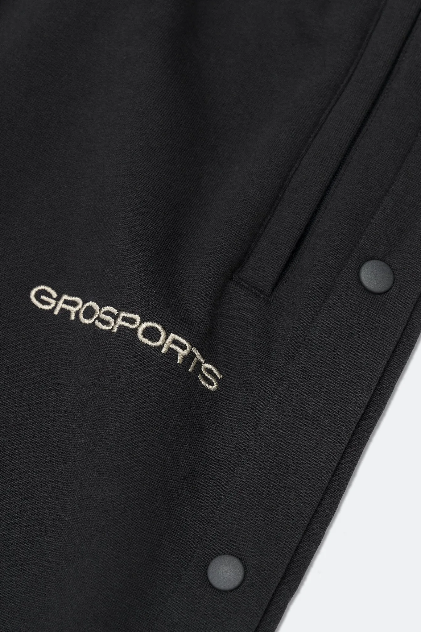 GROSPORTS BASIC TEAR AWAY SWEATPANTS/ CHARCOAL