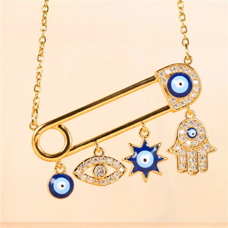 Halo Essence Evil eye necklace