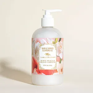 Hand & Shower Cleansing Gel 13oz White Peach & Creamy Gardenia