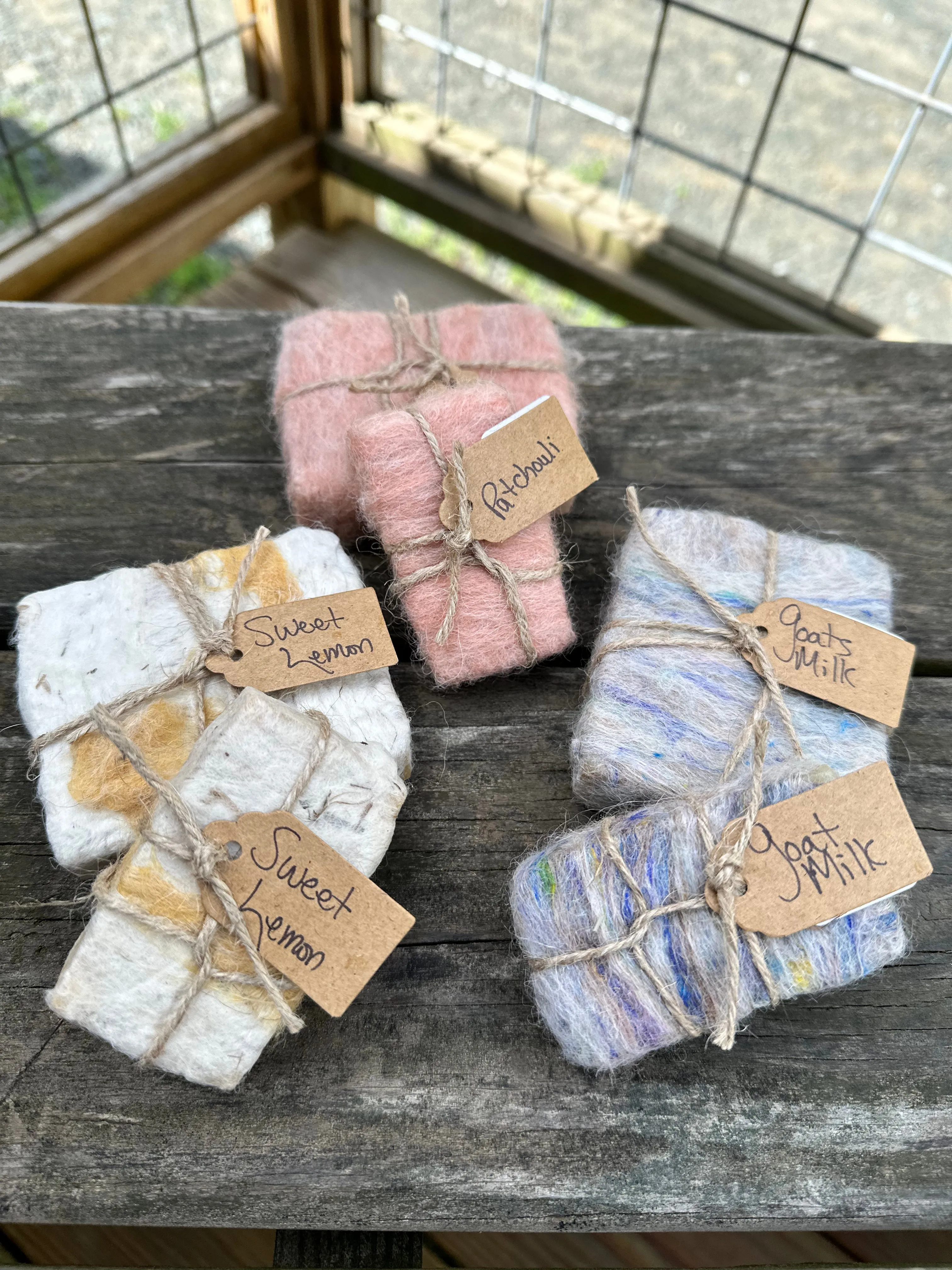 HAND FELTED GOAT'S MILK SOAP
