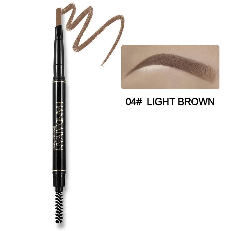 HANDAIYAN Waterproof Two-Headed Eyebrow Pencil with Brush