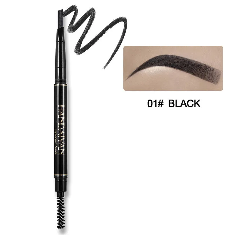 HANDAIYAN Waterproof Two-Headed Eyebrow Pencil with Brush
