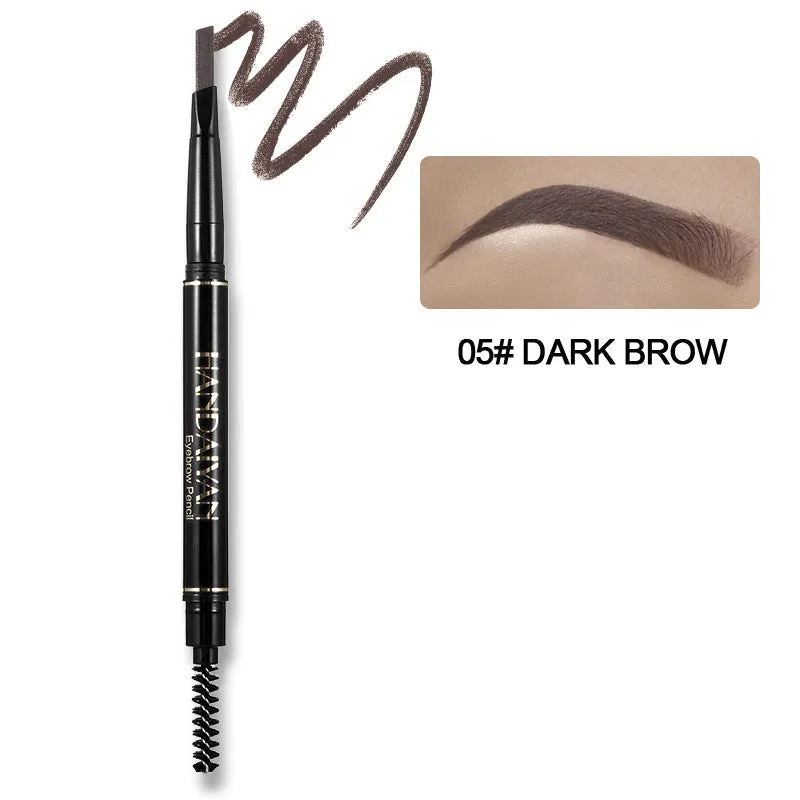 HANDAIYAN Waterproof Two-Headed Eyebrow Pencil with Brush