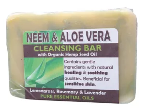 Harmony Soapworks Soap Cleansing Bar Neem & Aloe Vera 140g