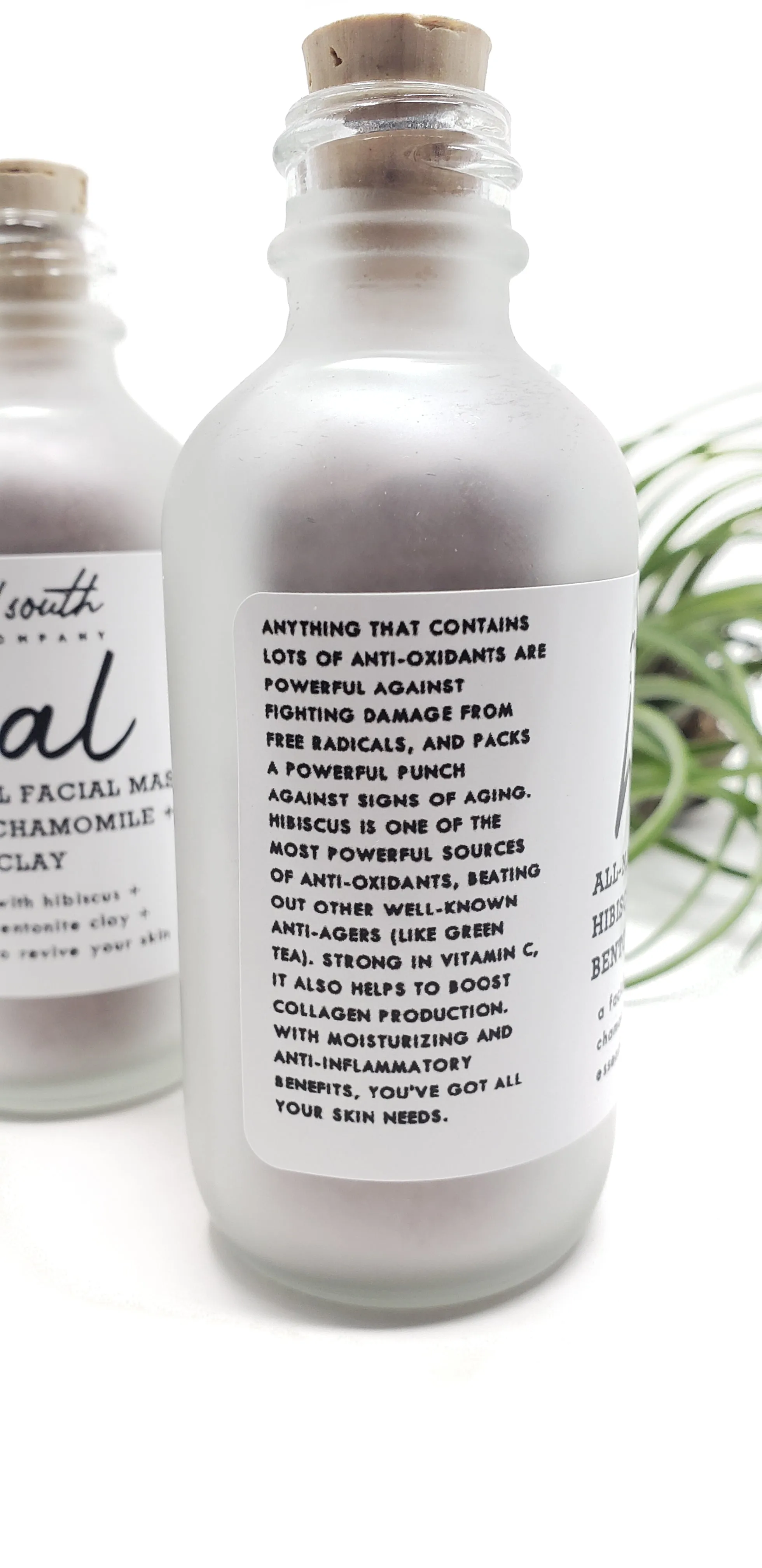 Heal All Natural Face Mask - Hibiscus   Chamomile   Bentonite Clay