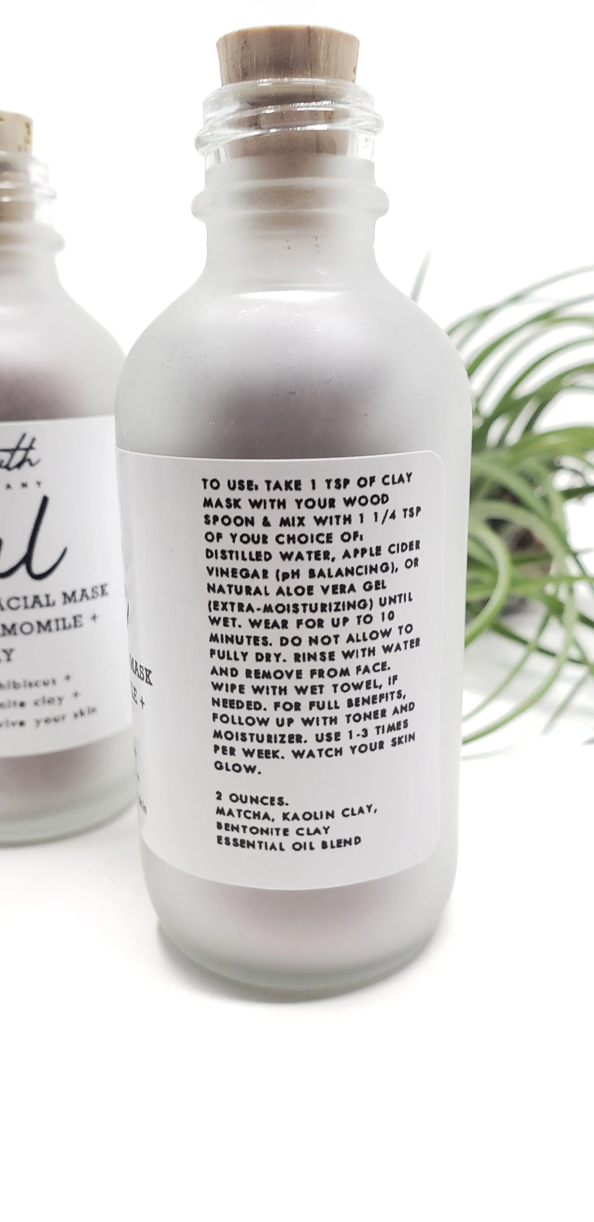 Heal All Natural Face Mask - Hibiscus   Chamomile   Bentonite Clay
