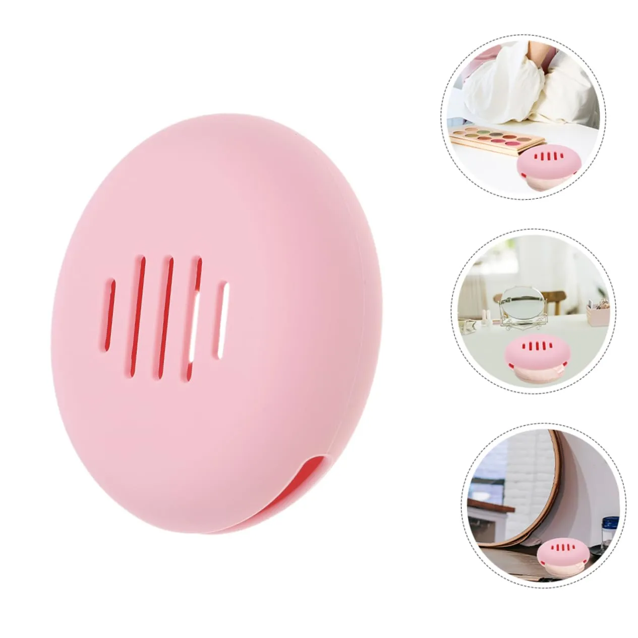 Hemoton Makeup Travel Containers Transparent Silicone Beauty Sponge Storage Case Holder for Pressed Powder Puff
