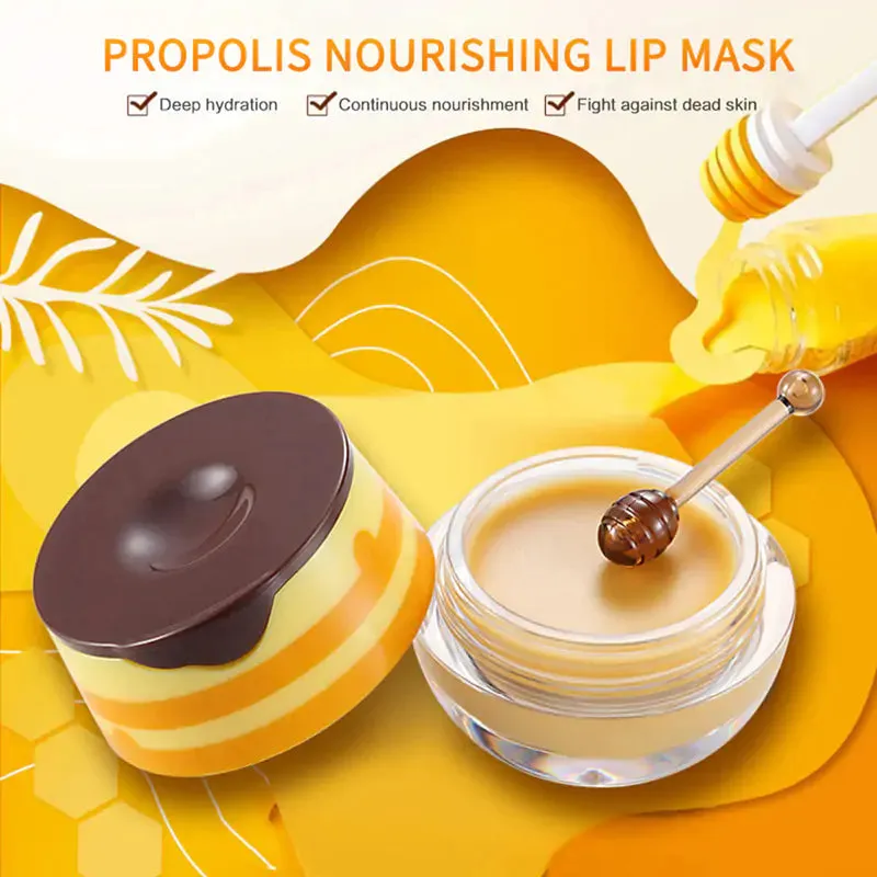 Honey Jar Lip Mask: Moisturizing Propolis Formula ( FREE SHIPPING)