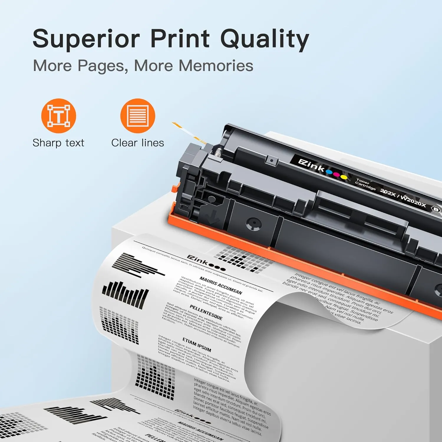 HP 202X 202A Compatible Toner Cartridges(2 Black)