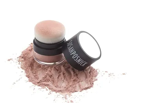 ILLUMINATES: Natural Makeup, Vegan, Cruelty Free, Mineral Powder Highlighter For Face & Body, In Pot (Whisper) USA Brand