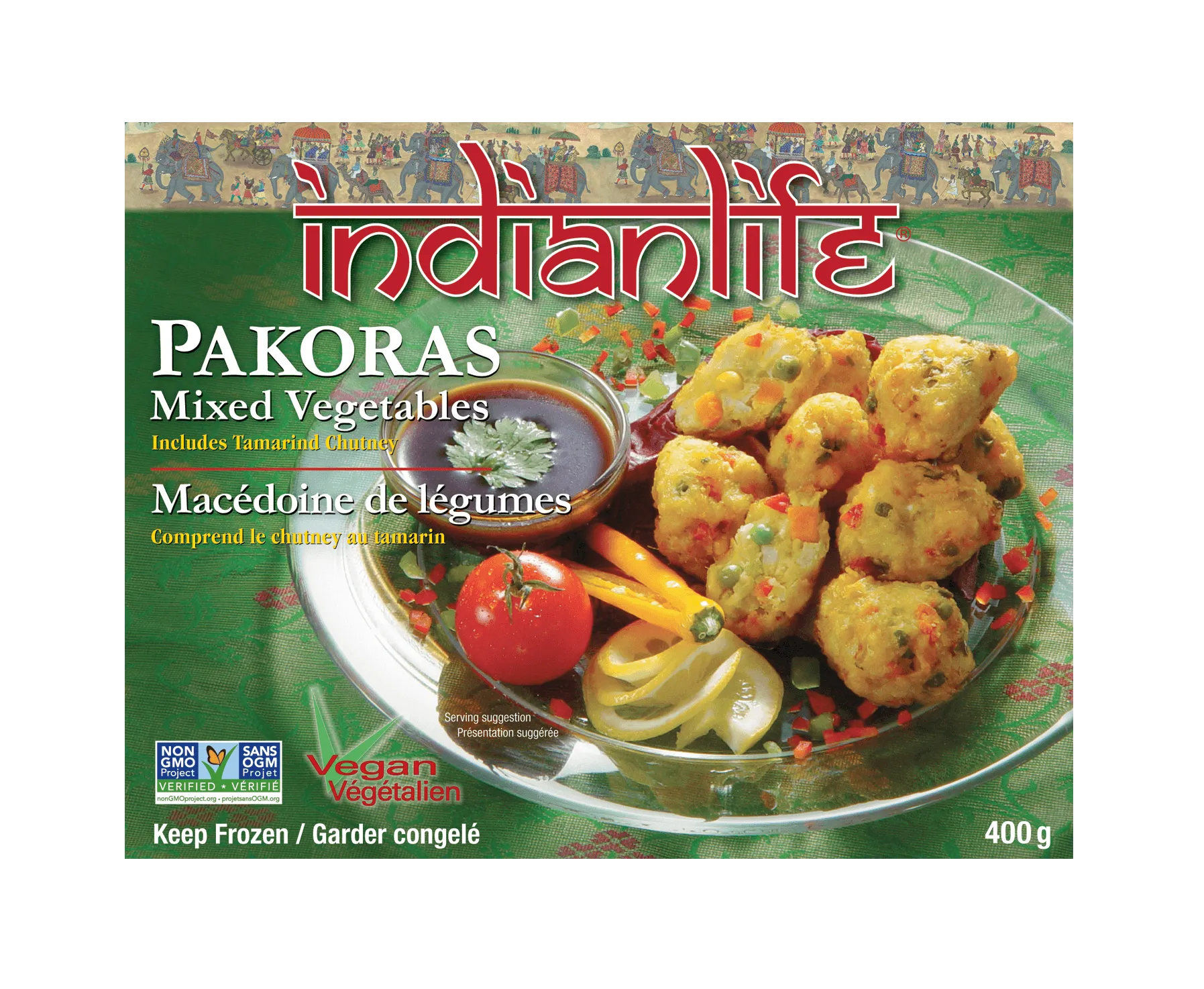 Indian Life - Pakoras Mixed Vegetables, 400 g