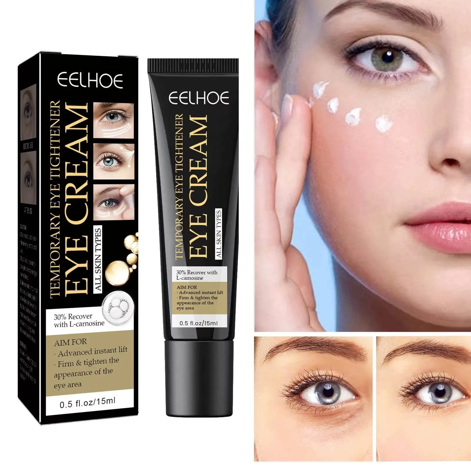 Instant Firming Eye Cream Moisturizing Firming Skin around Eyes Reduce Dark Circles Eye Massage Cream Skin Care Products