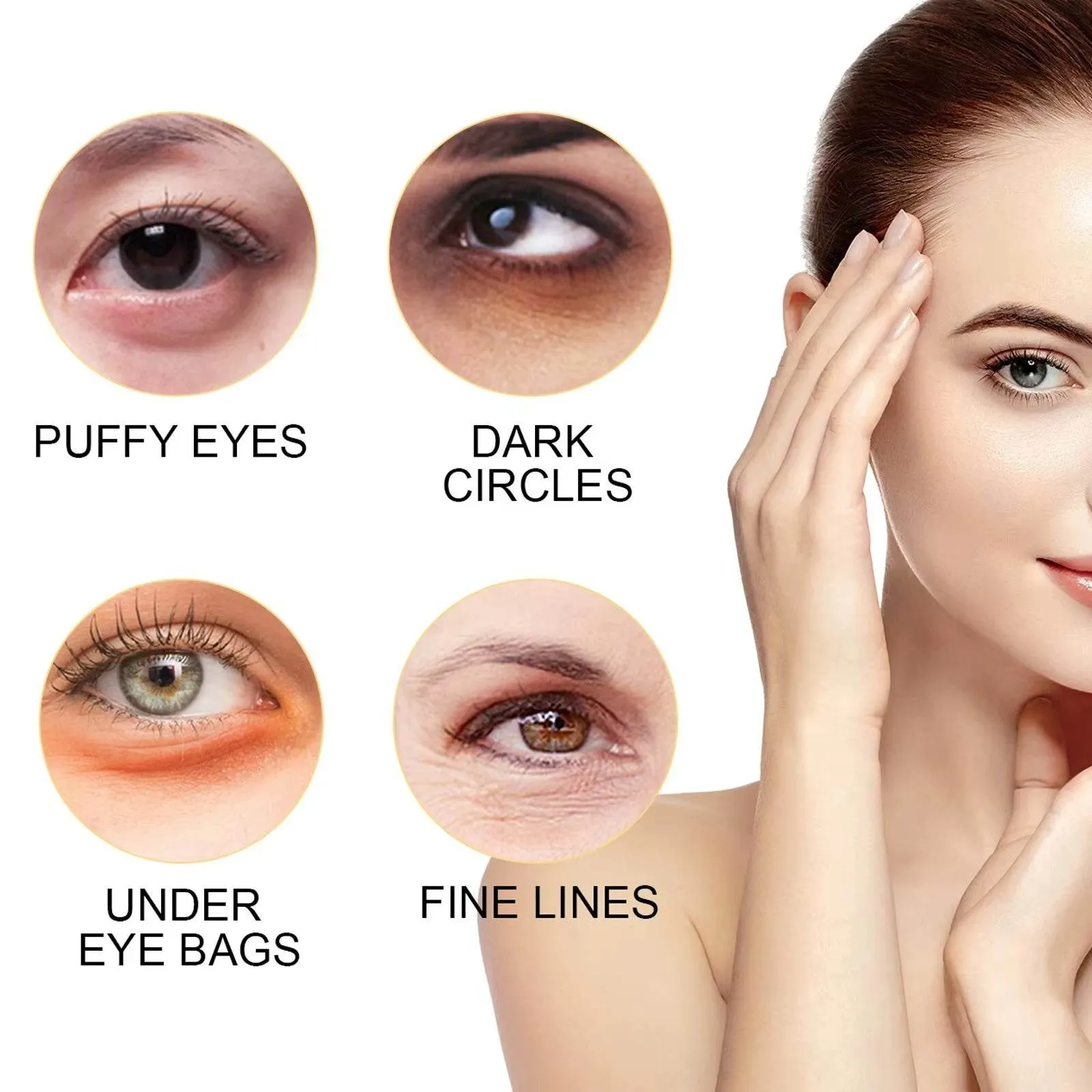 Instant Firming Eye Cream Moisturizing Firming Skin around Eyes Reduce Dark Circles Eye Massage Cream Skin Care Products
