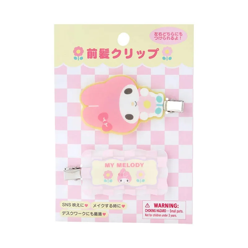 Japan Sanrio - My Melody Bangs Clip (Pastel Checker)