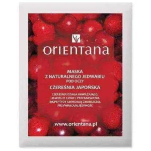 Japanese cherry | ORIENTANA Eye mask made of silk fabric Japanese Cherry x 2 pieces