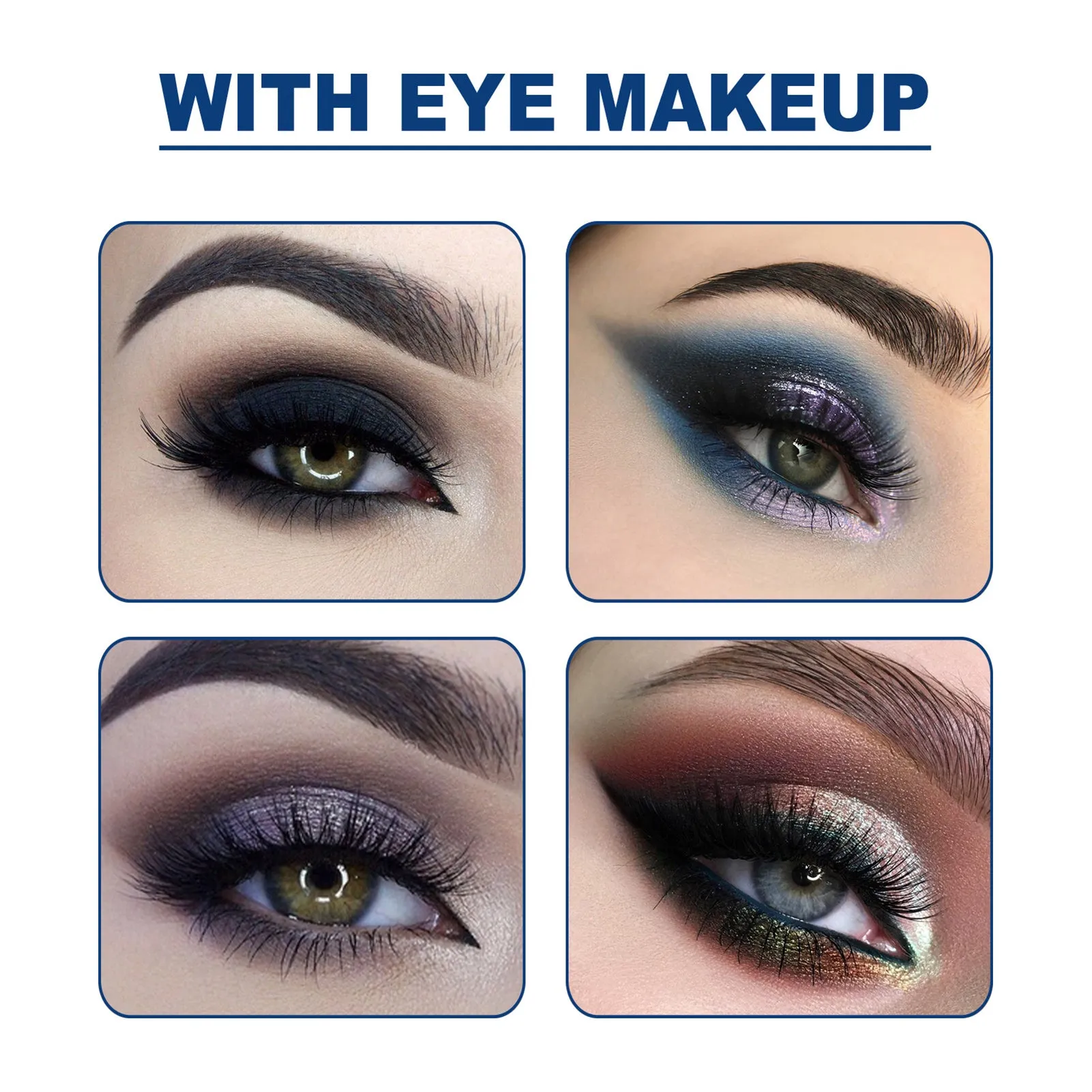 JAYSUING 6 Piece x 4 Pairs Eyeliner Template Cards