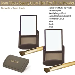 Joan Rivers Beauty Great Hair Day Fill-In Powder - Blonde - Two Pack