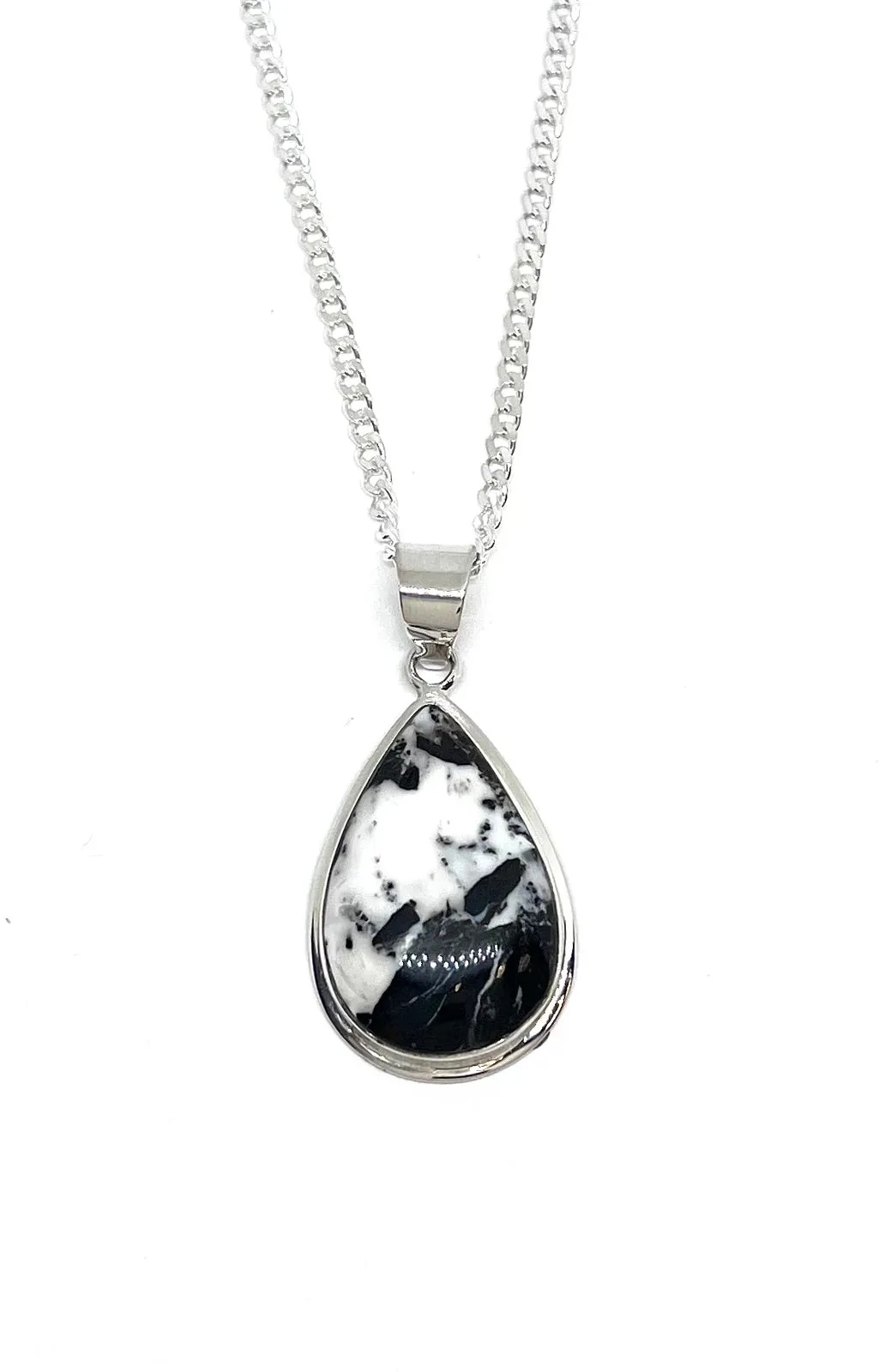 John King White Buffalo Teardrop Pendant
