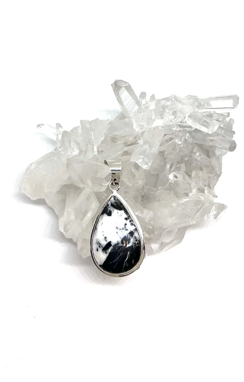 John King White Buffalo Teardrop Pendant