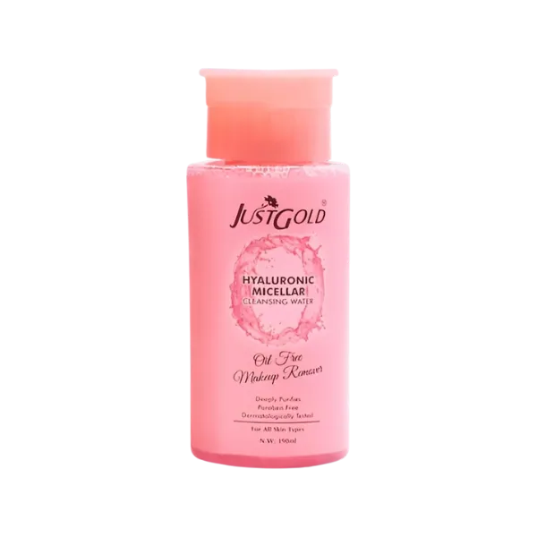 Just Gold Cleansing Water Hyaluronic Micellar Make Up Remover 190ml
