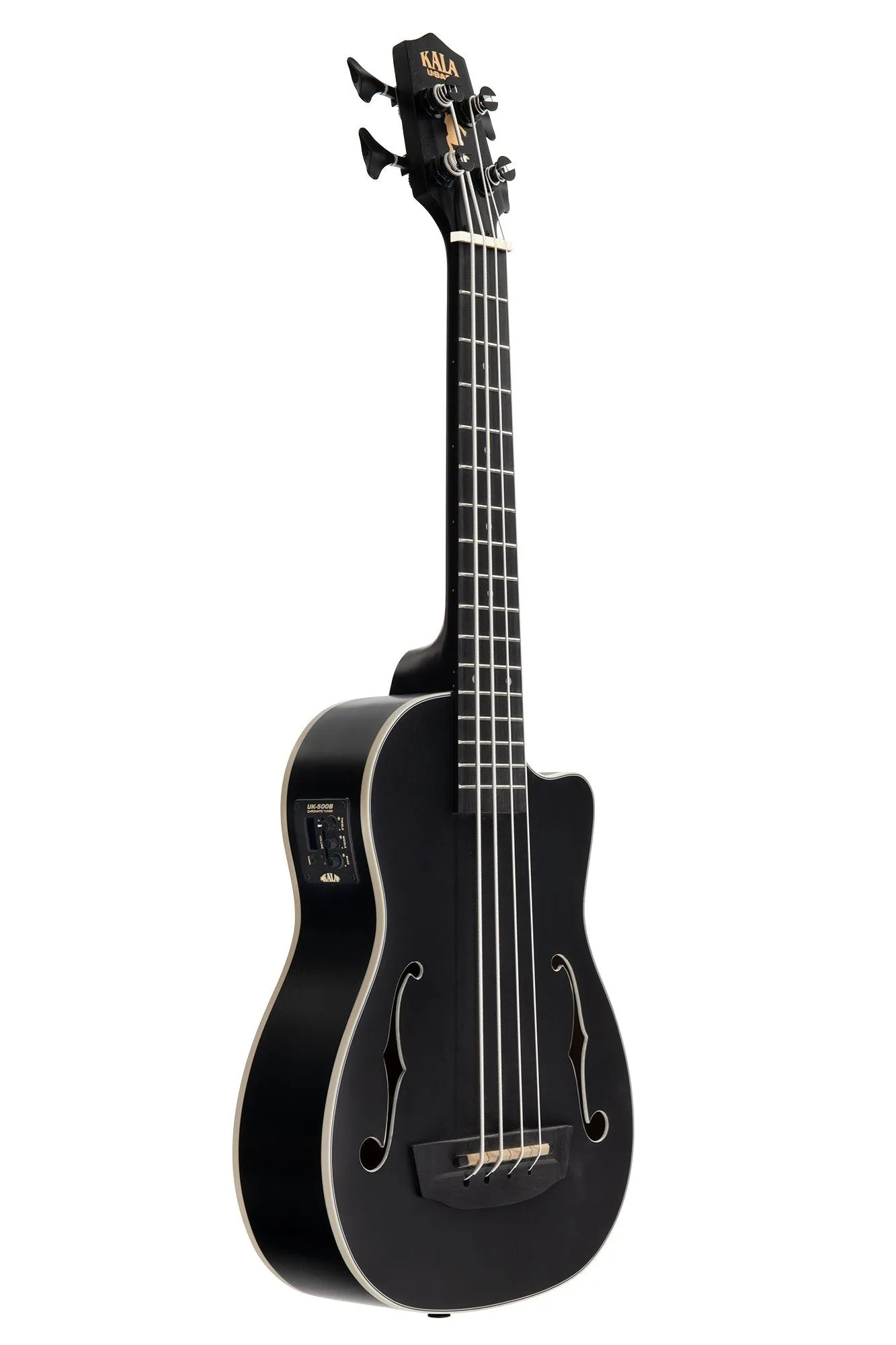 Kala UBASS-JYMN-BK-FS Mahogany Fretted Journeyman U-Bass (Matte Black)