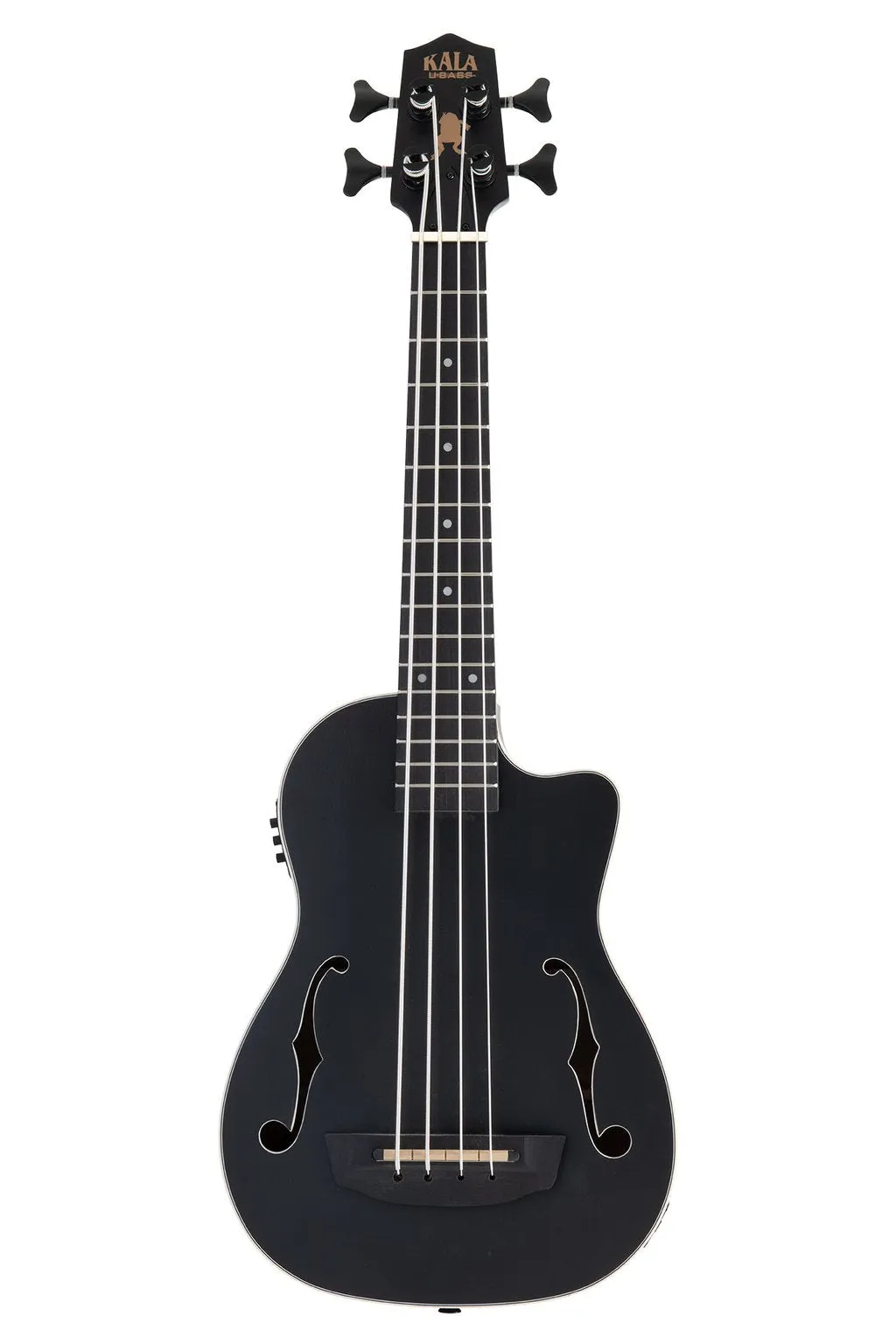 Kala UBASS-JYMN-BK-FS Mahogany Fretted Journeyman U-Bass (Matte Black)