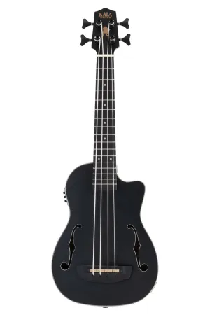 Kala UBASS-JYMN-BK-FS Mahogany Fretted Journeyman U-Bass (Matte Black)