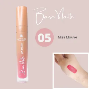 La Tulipe Cosmetiques Bare Matte Lip Cream - 05 Miss Mauve - 4.5g