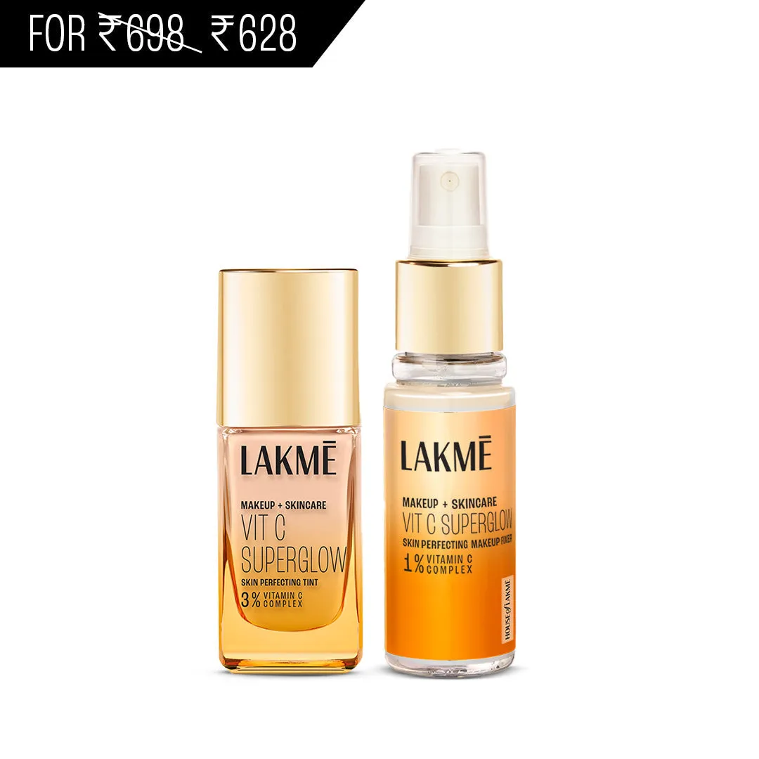 Lakmē VitC Superglow Tint   Setting Spray Combo