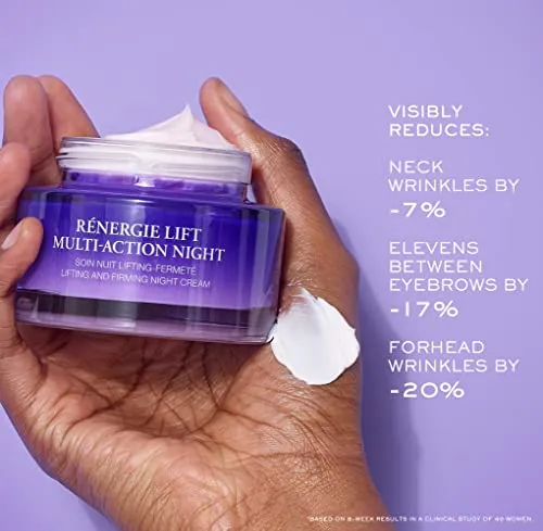 Lancôme Rénergie Multi-Action Night Cream - For Lifting & Firming - With Hyaluronic Acid - 2.6 Fl Oz