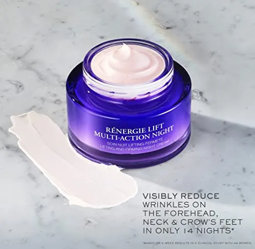 Lancôme Rénergie Multi-Action Night Cream - For Lifting & Firming - With Hyaluronic Acid - 2.6 Fl Oz