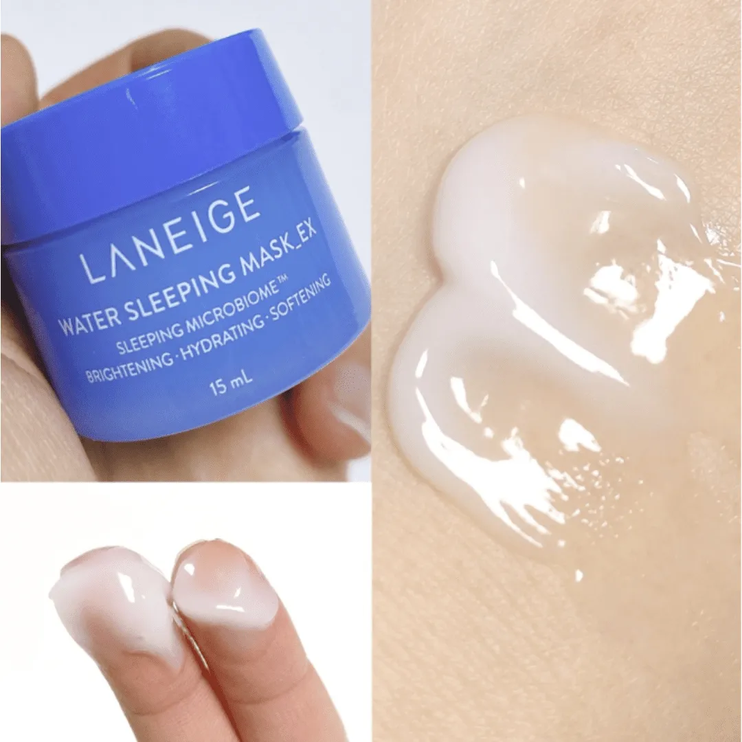 Laneige Water Sleeping Mask EX Mini – Best Night Mask for Hydration & Luminous Brightening Cream (2 per order limit)