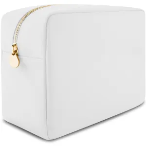 Large Makeup Bag White - Travel Toiletry Bag For Women