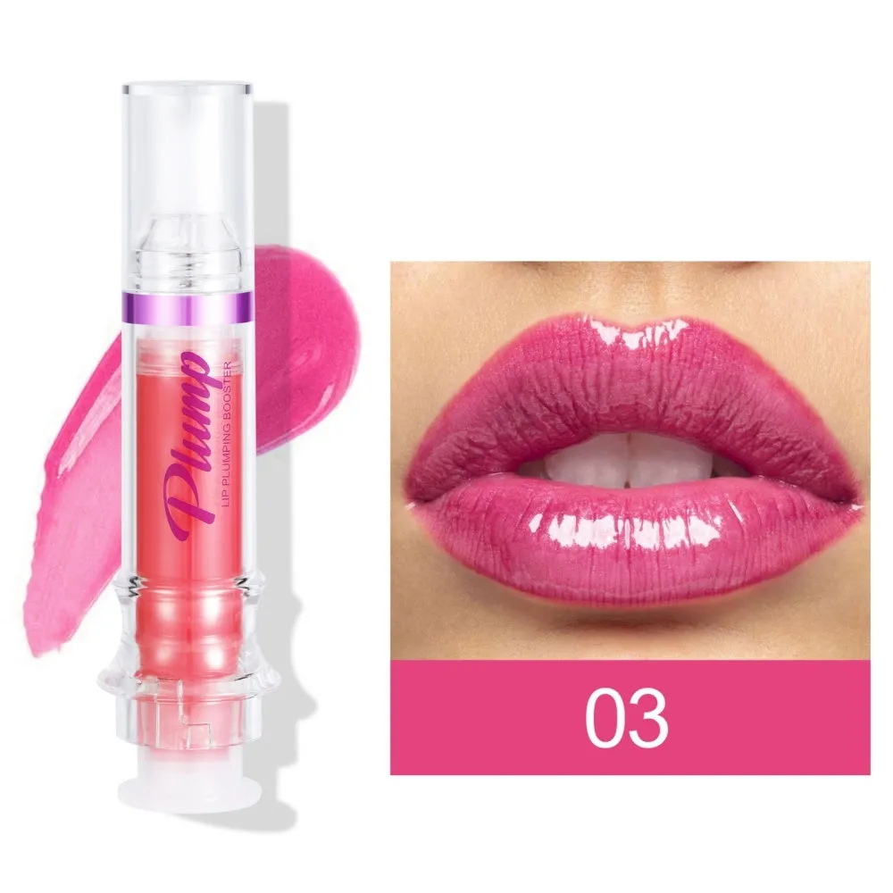 Lip Plumping Booster - New Tube Lip Rich Lip Color - Slightly Spicy Lip Honey, Lip Gloss Mirror Finish, Liquid Lipstick.