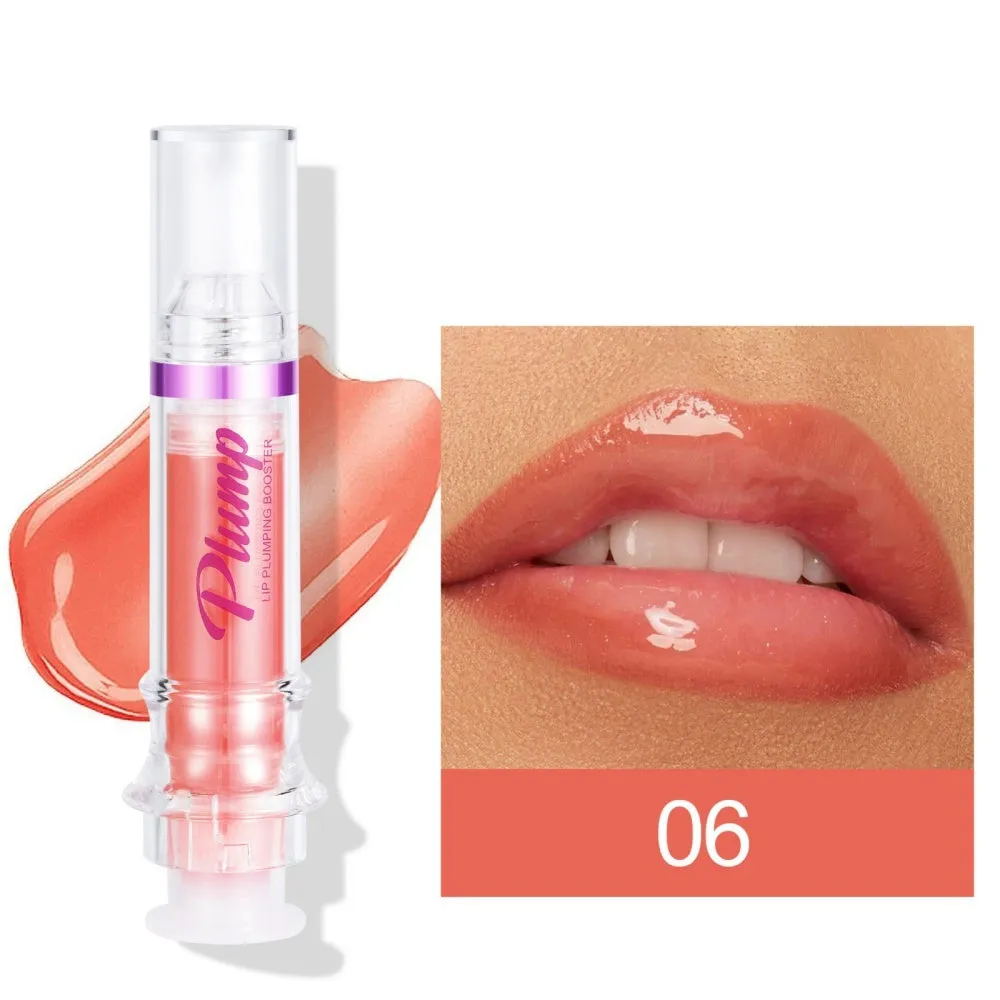 Lip Plumping Booster - New Tube Lip Rich Lip Color - Slightly Spicy Lip Honey, Lip Gloss Mirror Finish, Liquid Lipstick.