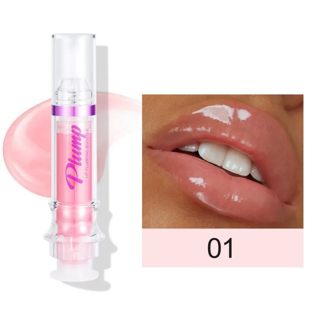 Lip Plumping Booster - New Tube Lip Rich Lip Color - Slightly Spicy Lip Honey, Lip Gloss Mirror Finish, Liquid Lipstick.