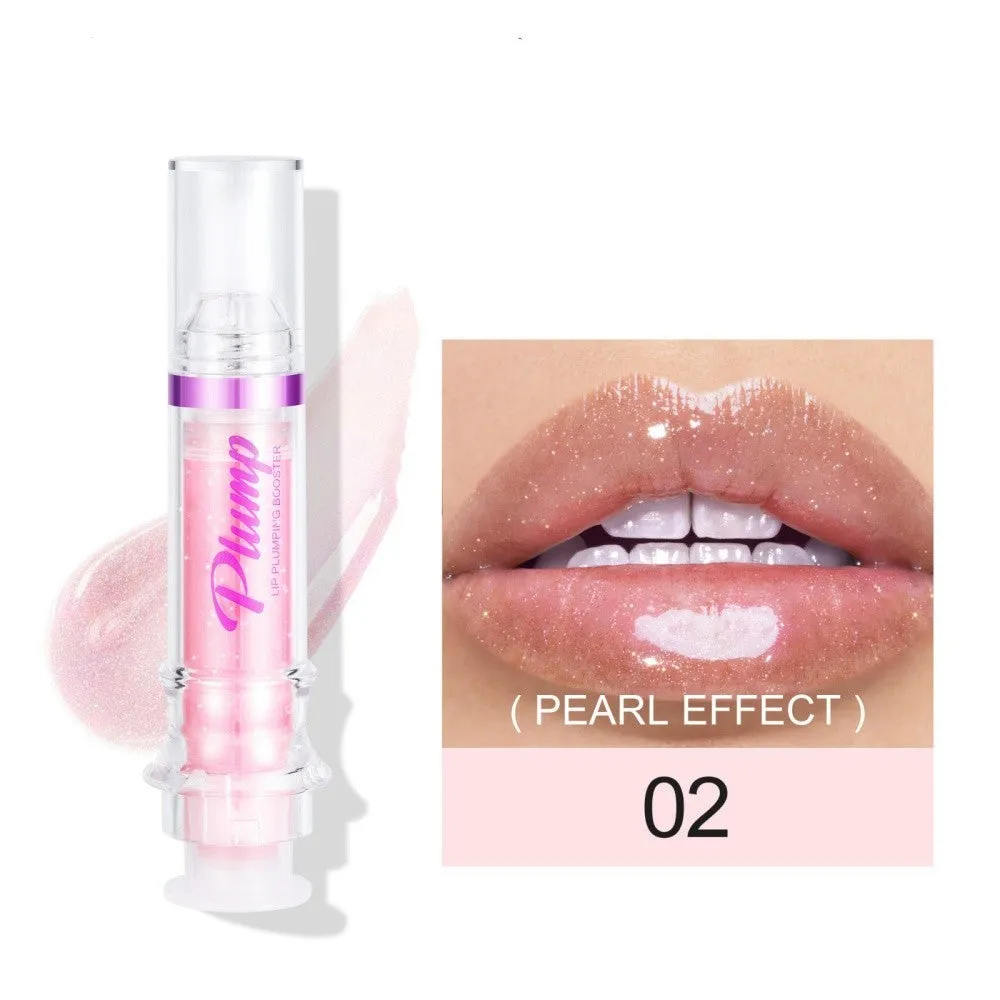 Lip Plumping Booster - New Tube Lip Rich Lip Color - Slightly Spicy Lip Honey, Lip Gloss Mirror Finish, Liquid Lipstick.