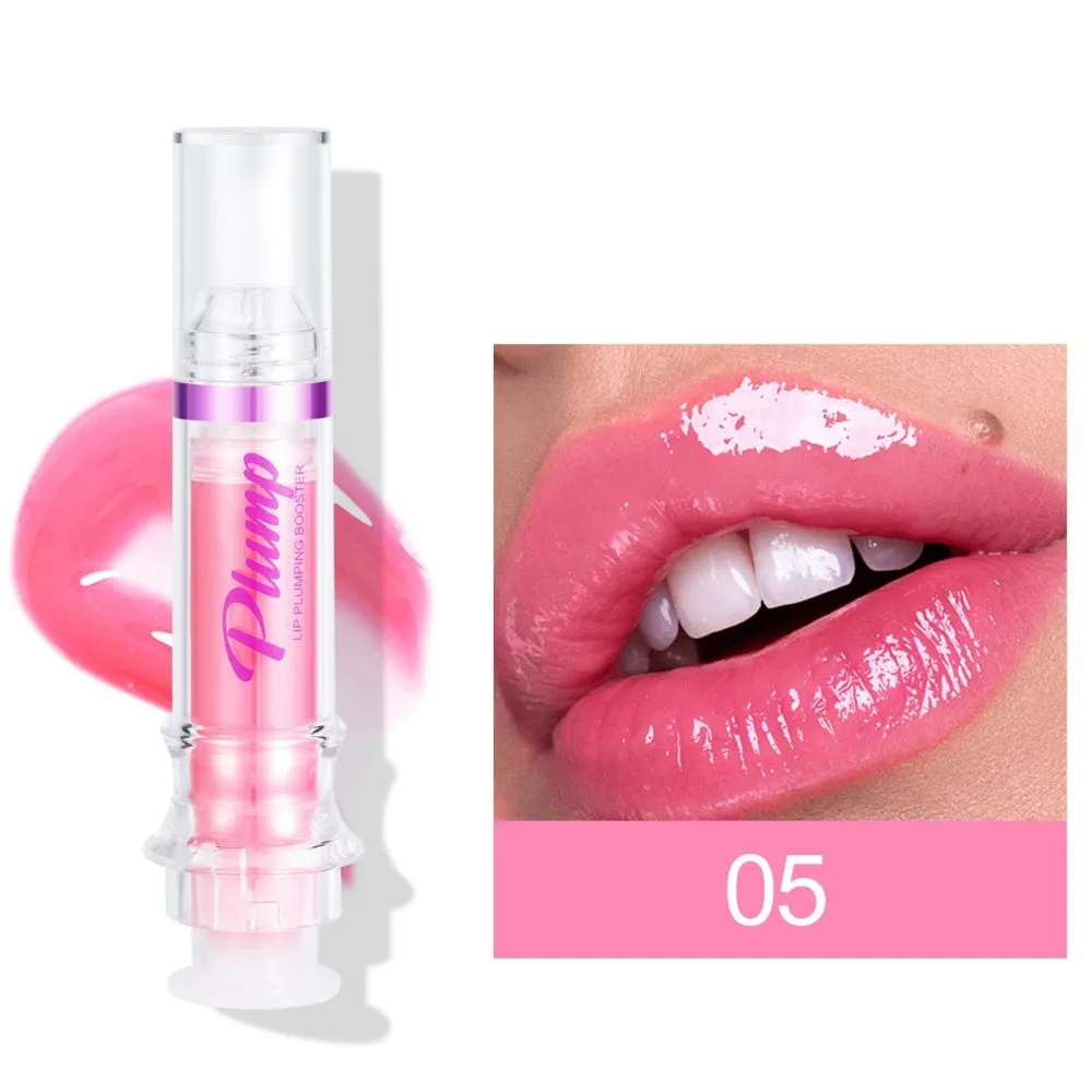 Lip Plumping Booster - New Tube Lip Rich Lip Color - Slightly Spicy Lip Honey, Lip Gloss Mirror Finish, Liquid Lipstick.