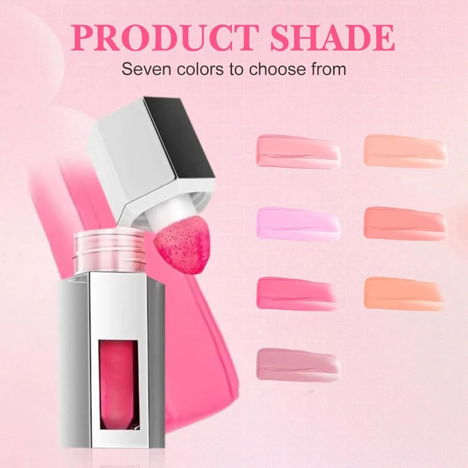 Liquid Blush, New Liquid Blush Makeup for Cheeks Matte Finish, Lightweight Liquids Blushs for Cheeks, Lips and Eye Shadow, Sponge Head Cream with Professional Makeup, Easy-to-apply (G, One Size)