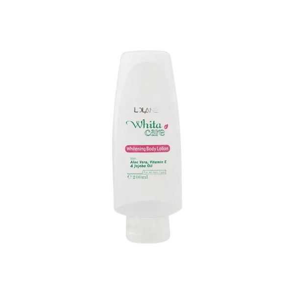 LOLANE WHITA CARE WHITENING BODY LOTION ALOE VERA JOJOBA OIL 200ML