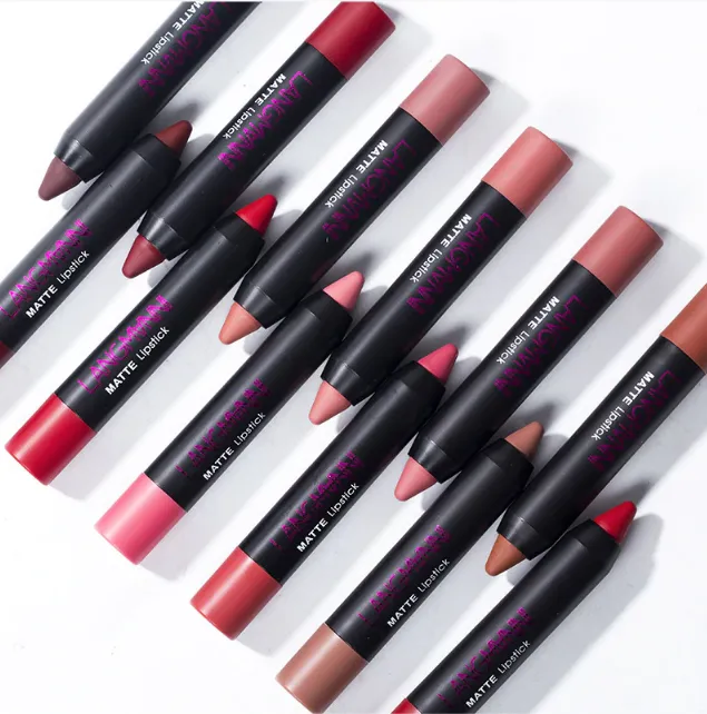 Long-Lasting Waterproof Matte Lipstick (12 Pcs/set)