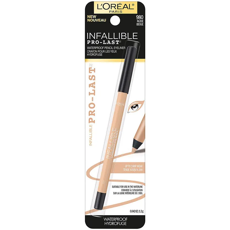 L'OREAL - Infallible, Pro-Last Waterproof Pencil Eyeliner, Nude - 0.042 oz. (1.2 g)